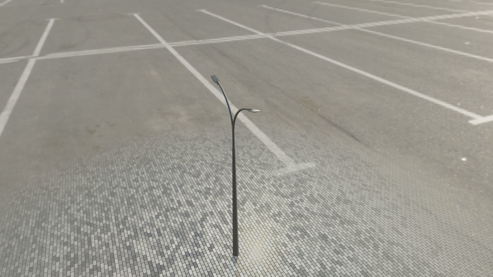 Street Light 12 version 12 6m with pole 4 Low-poly 3D model_39