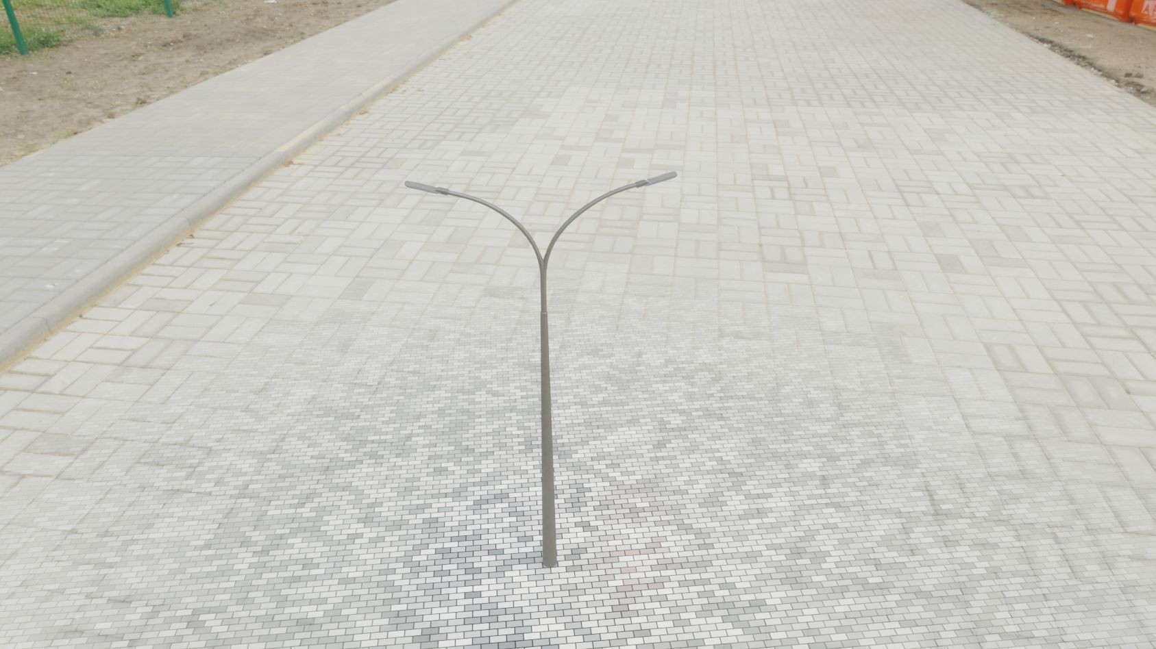 Street Light 12 version 12 6m with pole 4 Low-poly 3D model_49