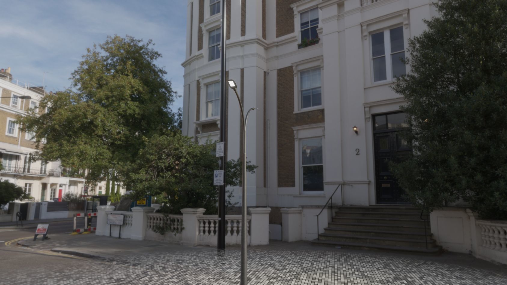 Street Light 12 version 12 6m with pole 4 Low-poly 3D model_75