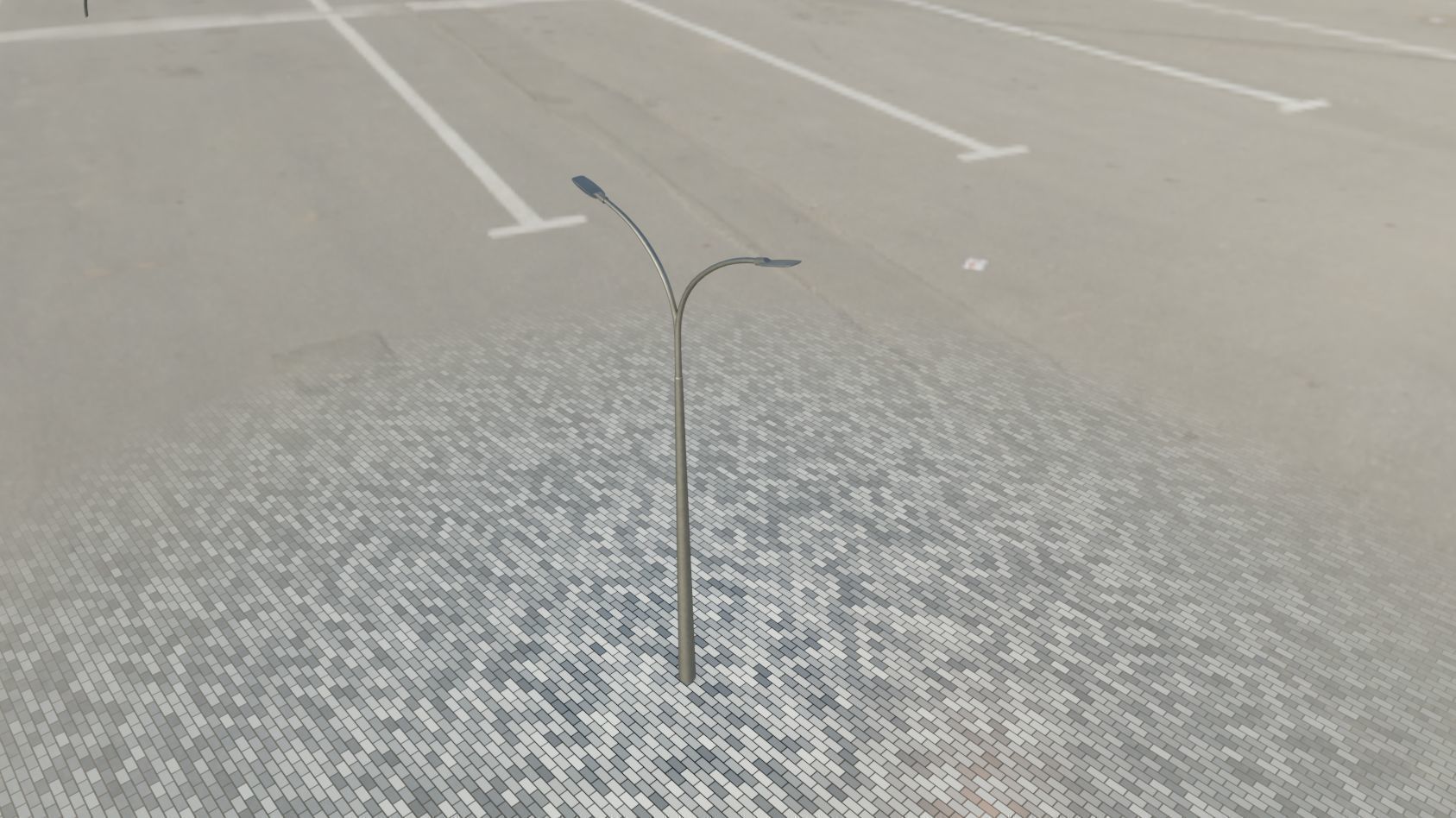 Street Light 12 version 12 6m with pole 4 Low-poly 3D model_54
