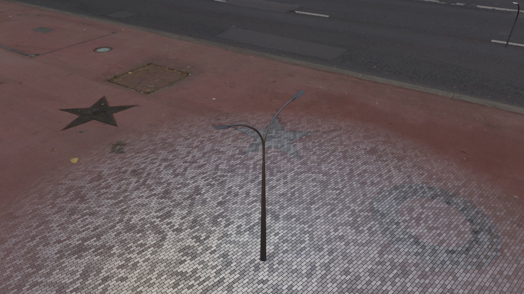 Street Light 12 version 12 6m with pole 4 Low-poly 3D model_29