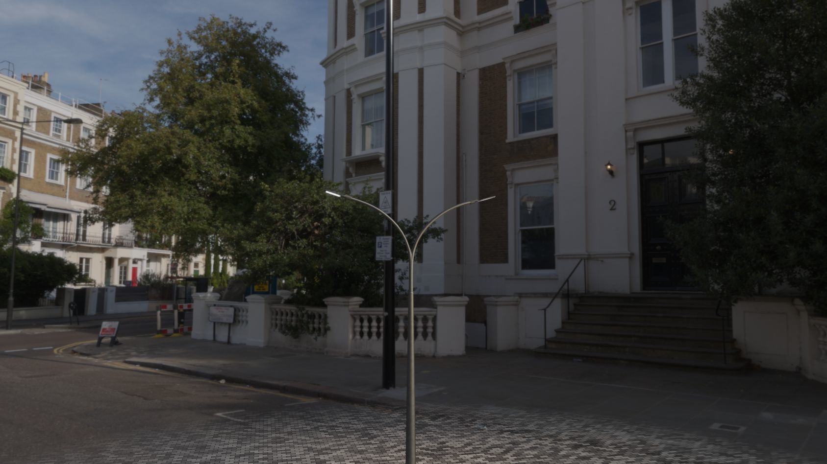 Street Light 12 version 12 6m with pole 4 Low-poly 3D model_15