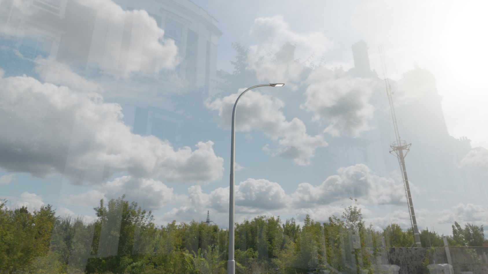 Street Light 12 version 11 6m with pole 1 Low-poly 3D model_48