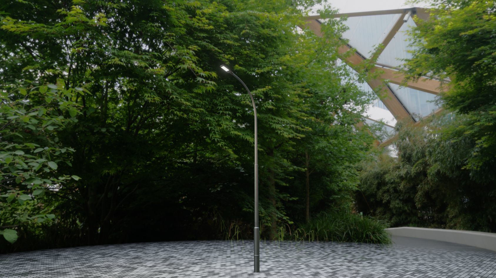 Street Light 12 version 11 6m with pole 1 Low-poly 3D model_87