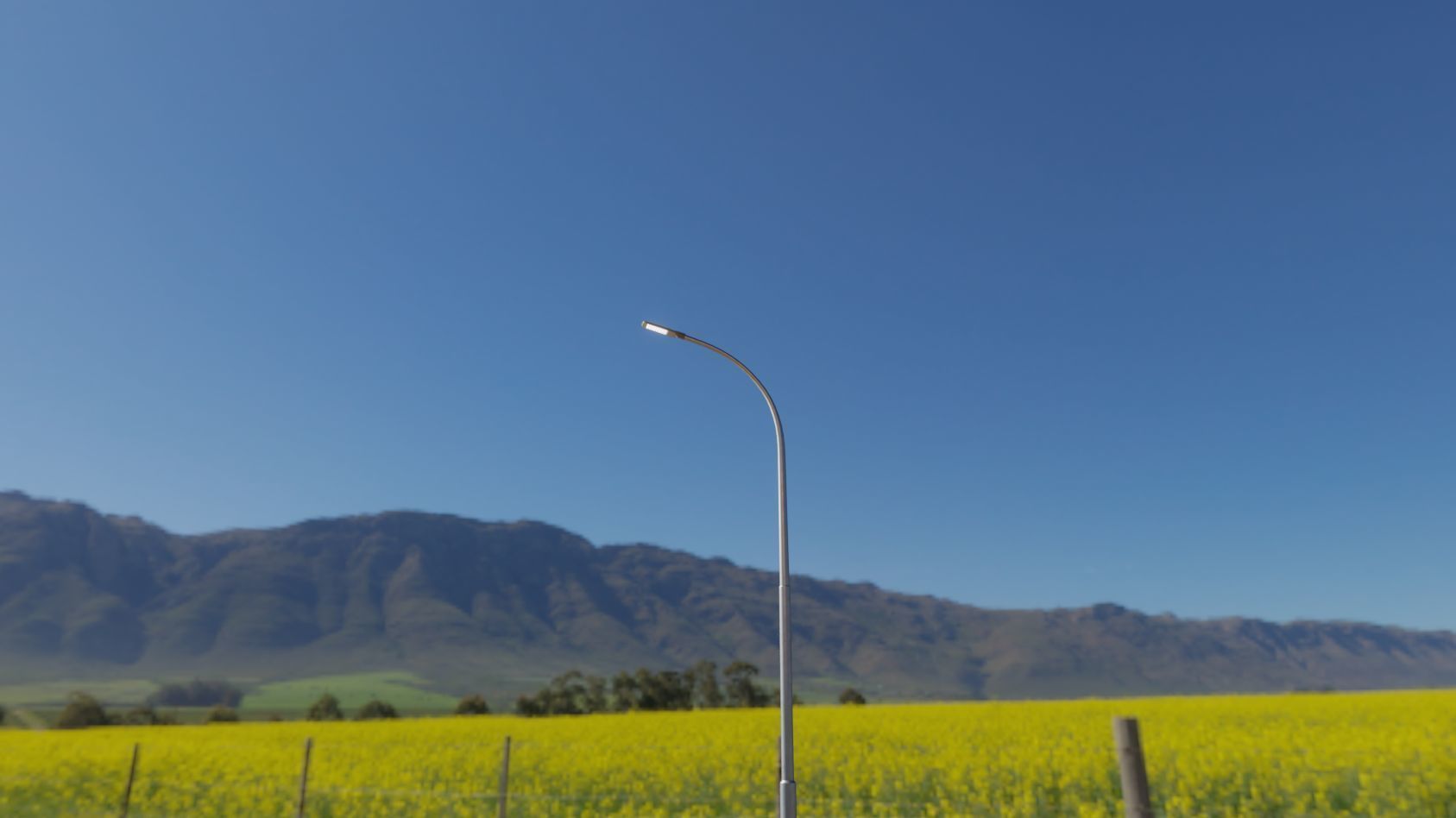 Street Light 12 version 11 6m with pole 1 Low-poly 3D model_90