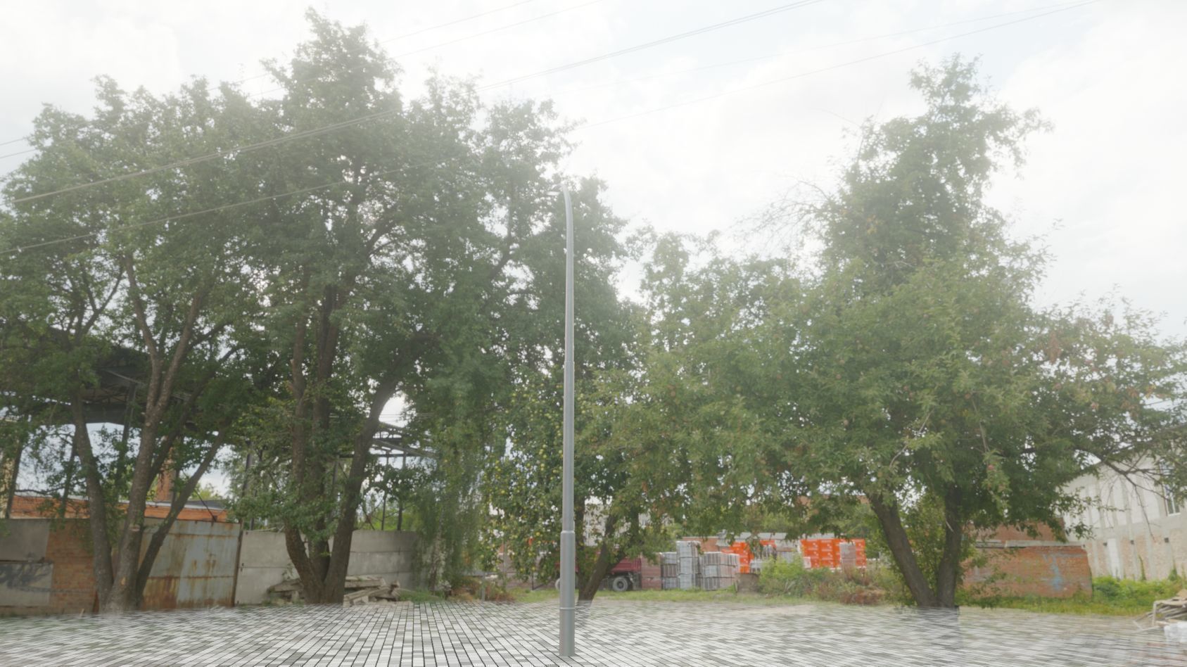 Street Light 12 version 11 6m with pole 1 Low-poly 3D model_66