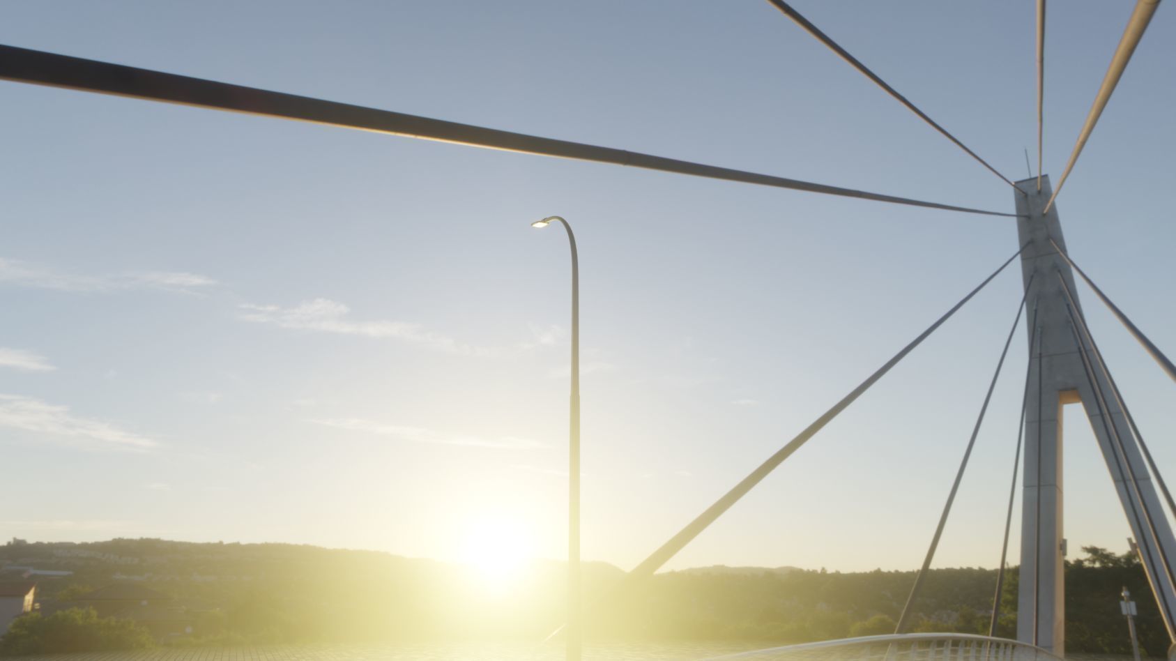 Street Light 12 version 11 6m with pole 1 Low-poly 3D model_65