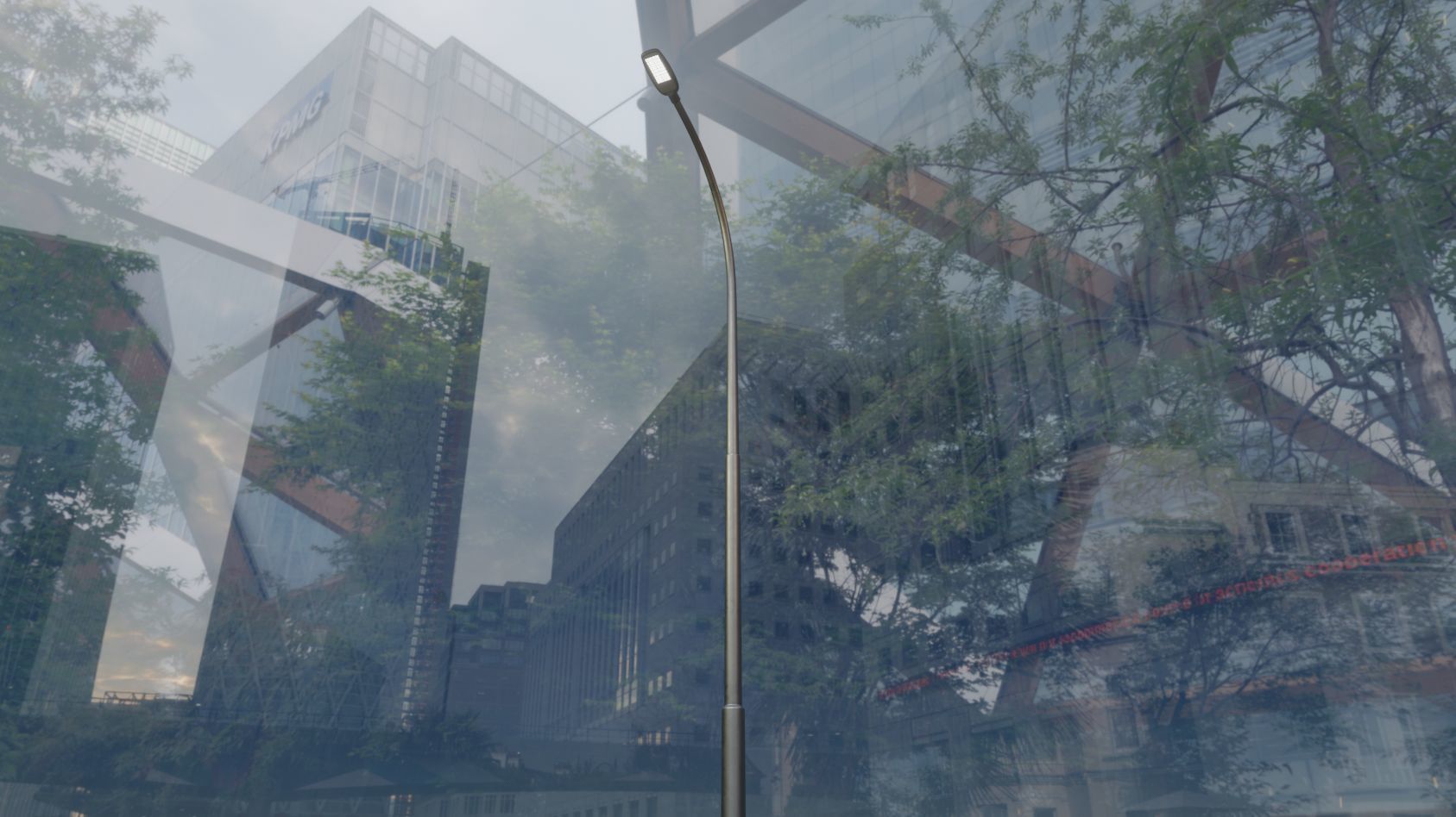 Street Light 12 version 11 6m with pole 1 Low-poly 3D model_61