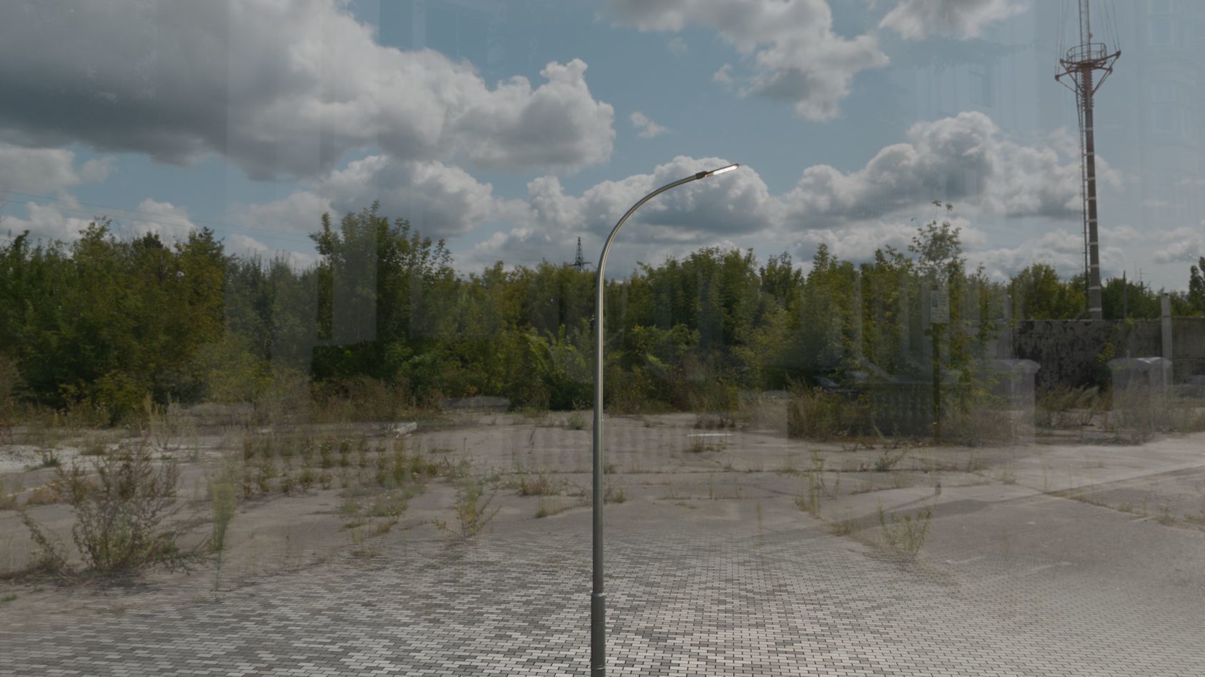 Street Light 12 version 11 6m with pole 1 Low-poly 3D model_18