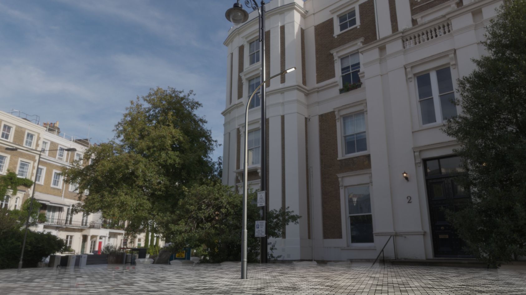 Street Light 12 version 11 6m with pole 1 Low-poly 3D model_77