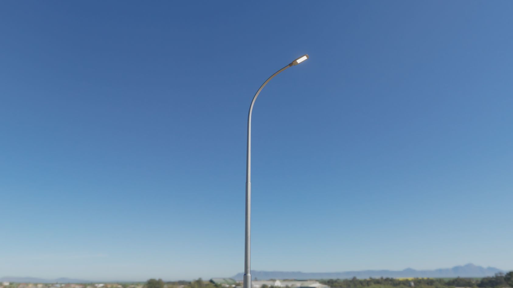 Street Light 12 version 11 6m with pole 1 Low-poly 3D model_53