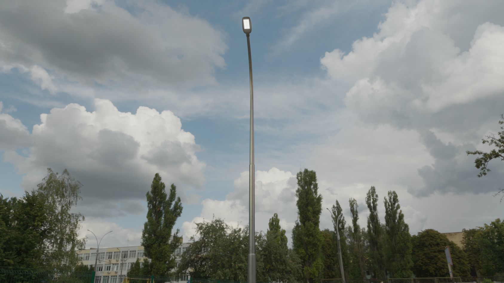 Street Light 12 version 11 6m with pole 1 Low-poly 3D model_59