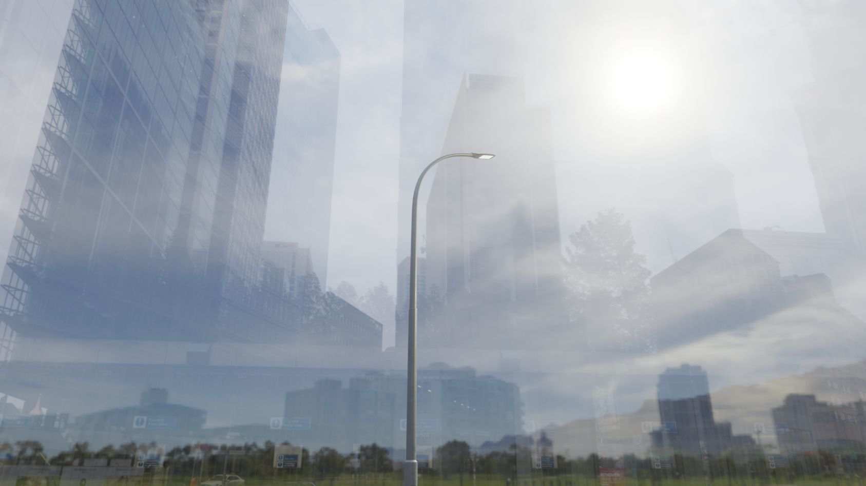 Street Light 12 version 11 6m with pole 1 Low-poly 3D model_47