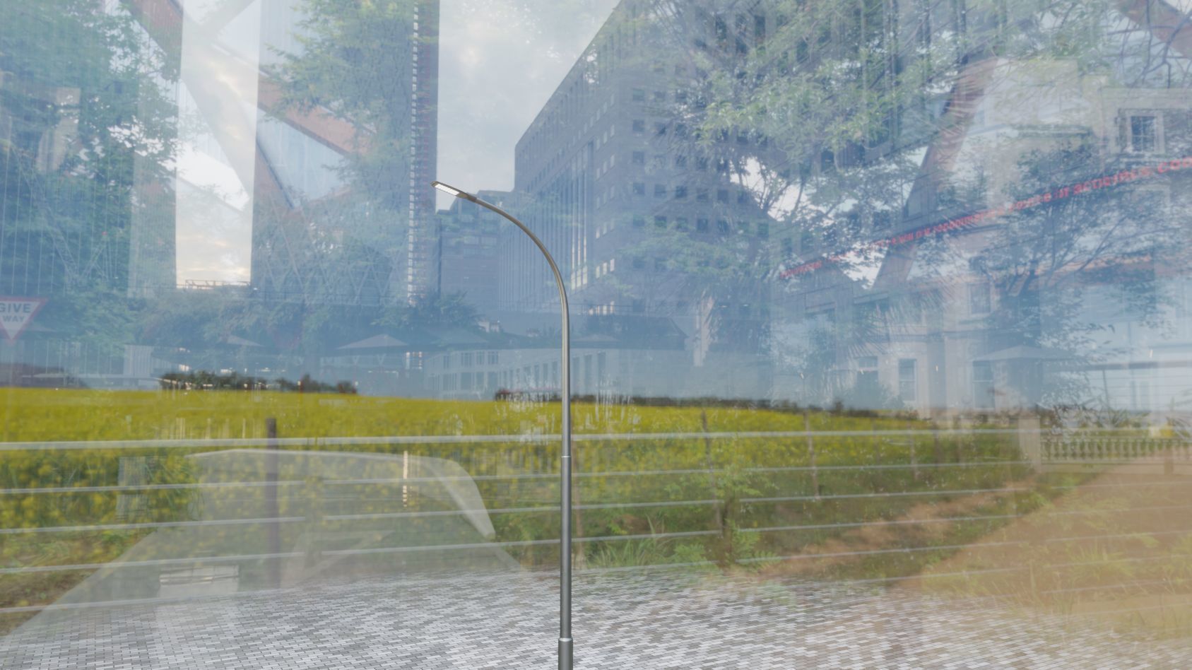 Street Light 12 version 11 6m with pole 1 Low-poly 3D model_31