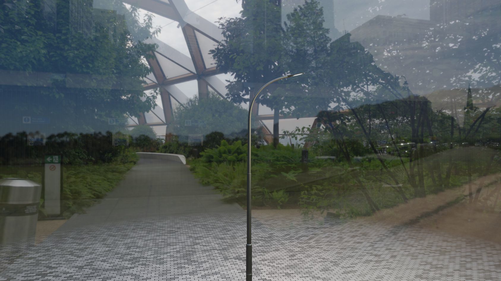 Street Light 12 version 11 6m with pole 1 Low-poly 3D model_16