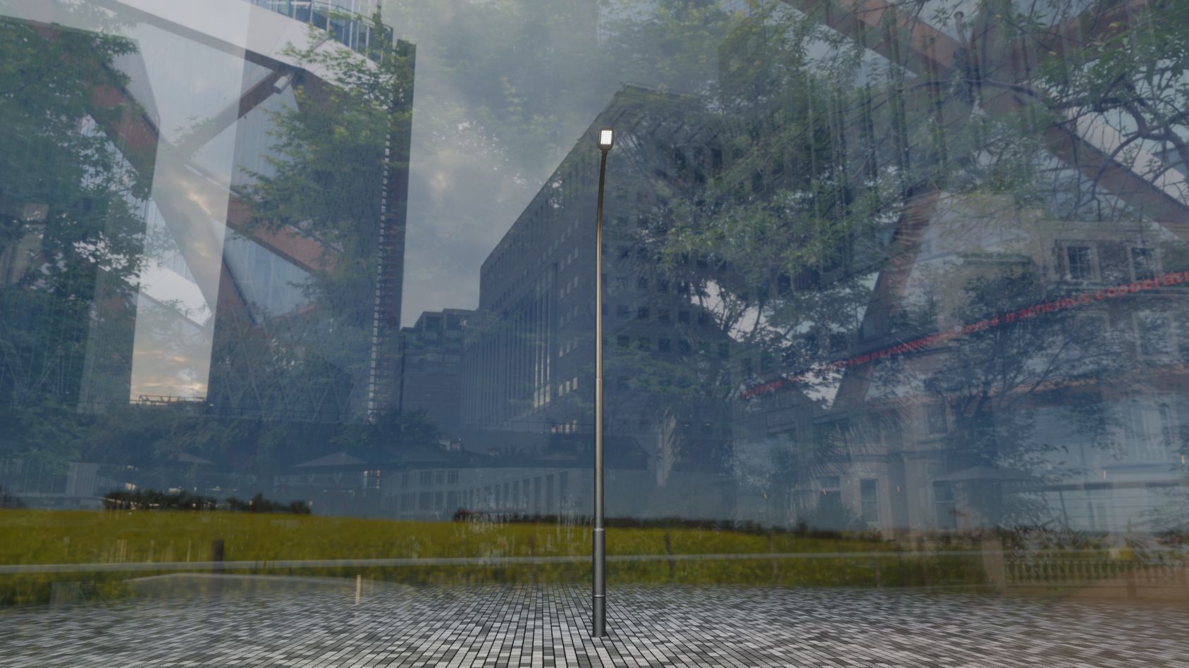 Street Light 12 version 11 6m with pole 1 Low-poly 3D model_83