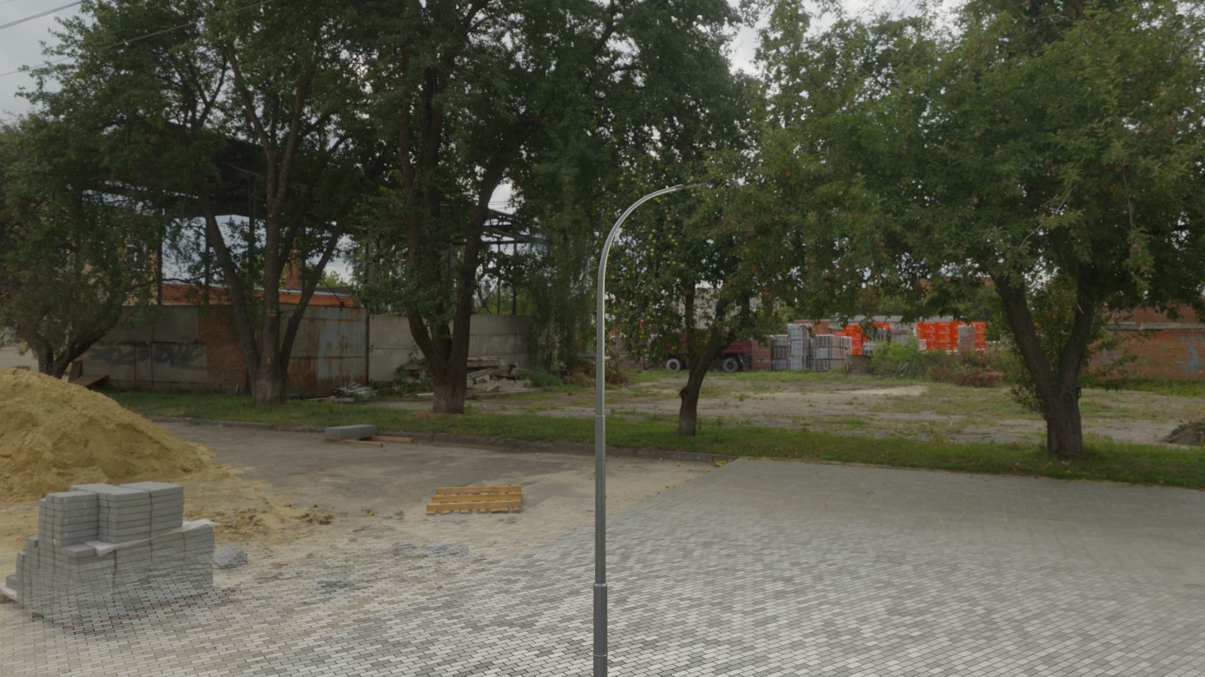 Street Light 12 version 11 6m with pole 1 Low-poly 3D model_14