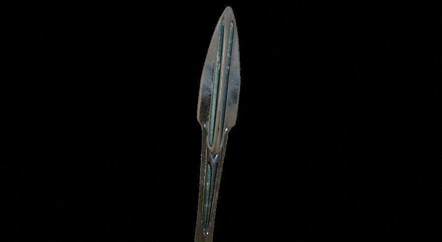 Spear sword from ancient greece 3D model_1
