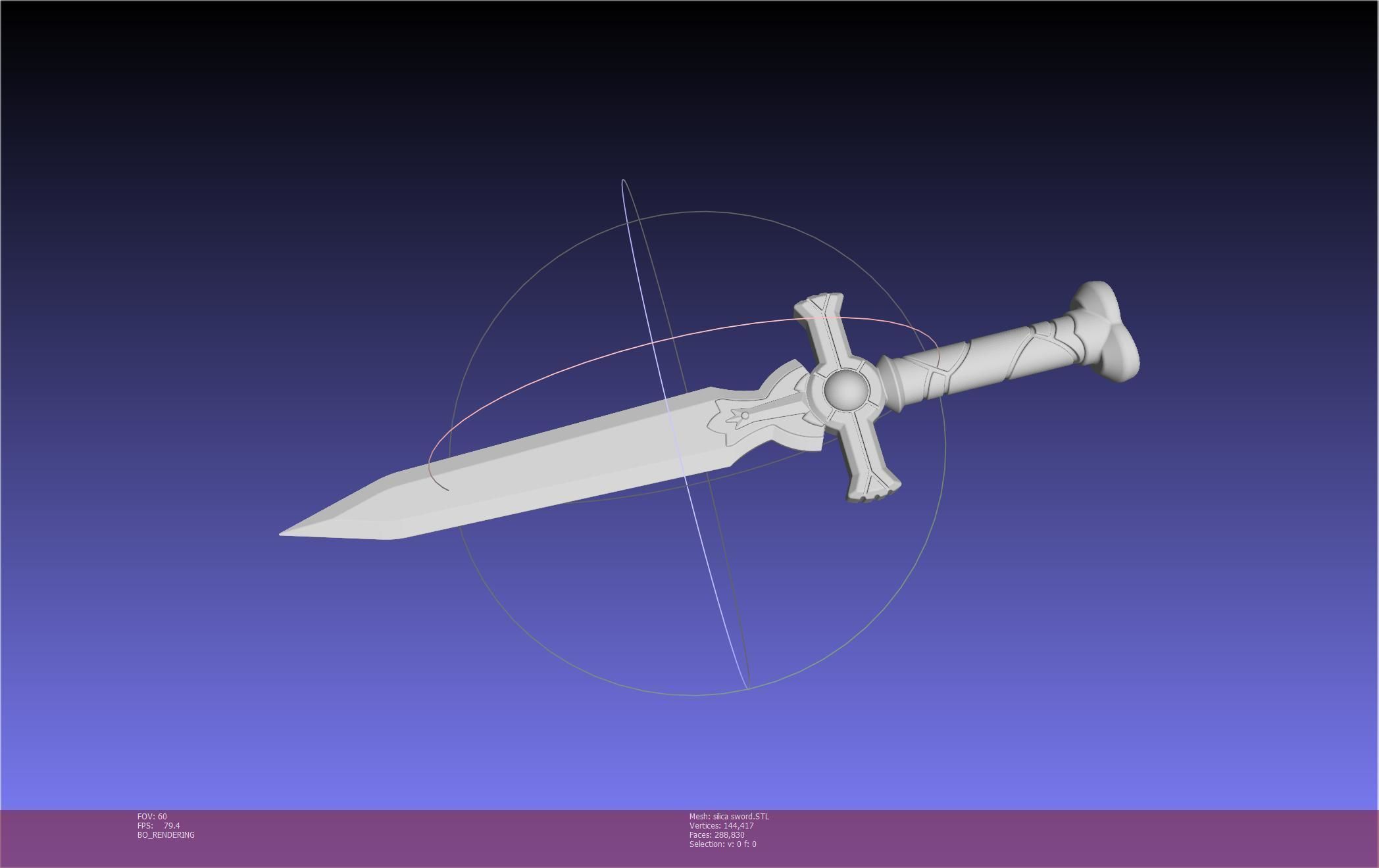 Sword Art Online Silica Sword Printable Assembly 3D print model_21