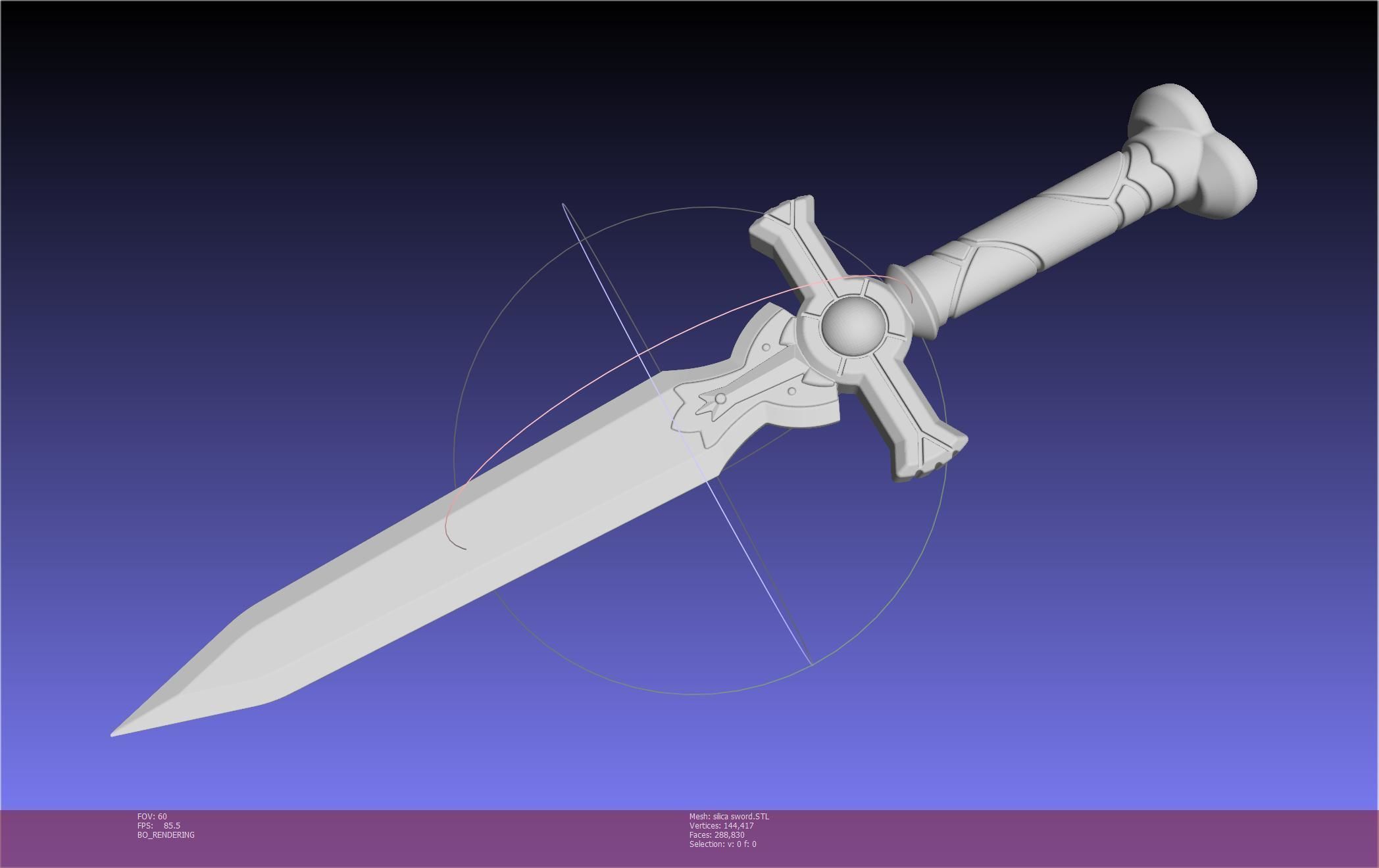 Sword Art Online Silica Sword Printable Assembly 3D print model_102