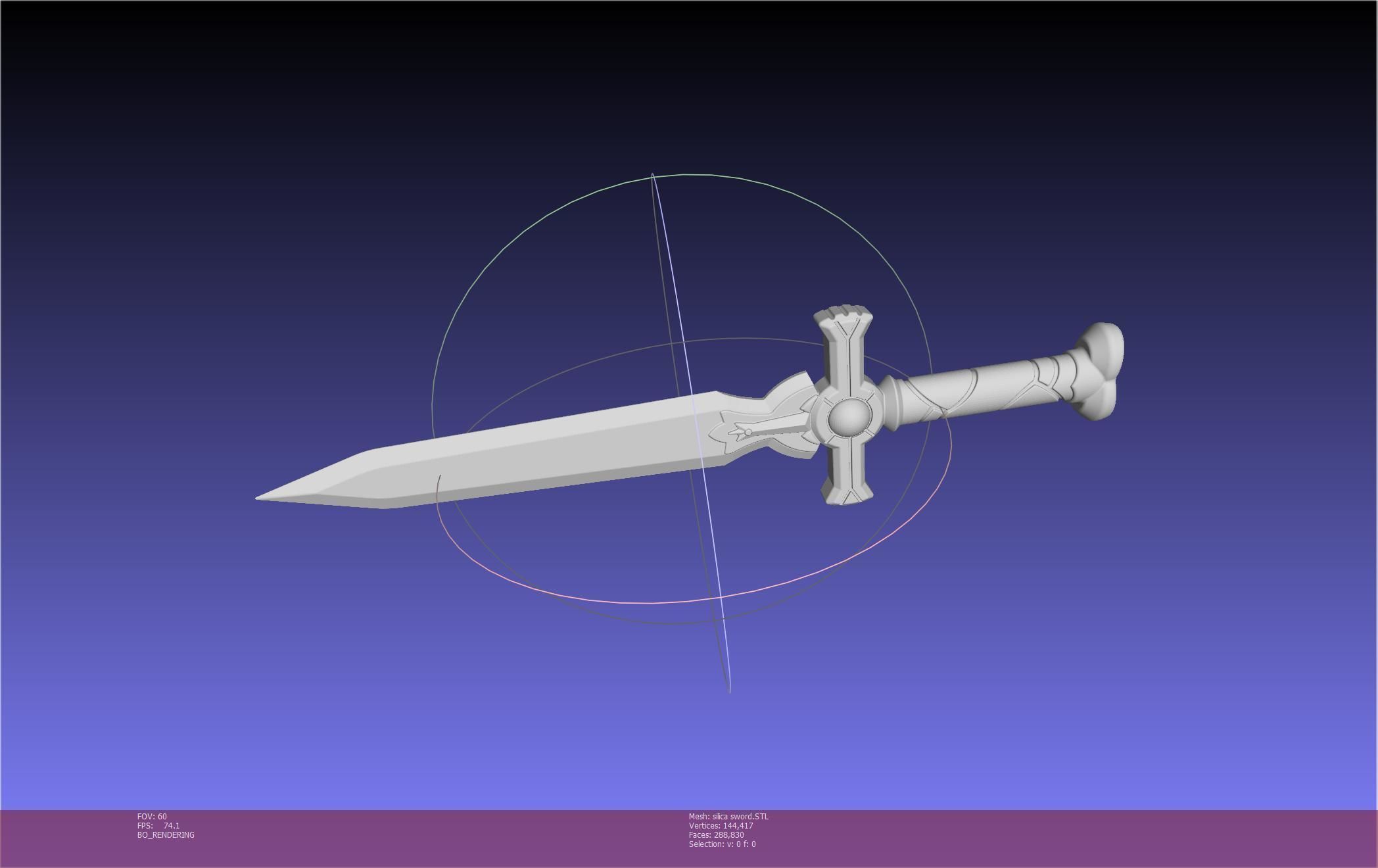 Sword Art Online Silica Sword Printable Assembly 3D print model_22