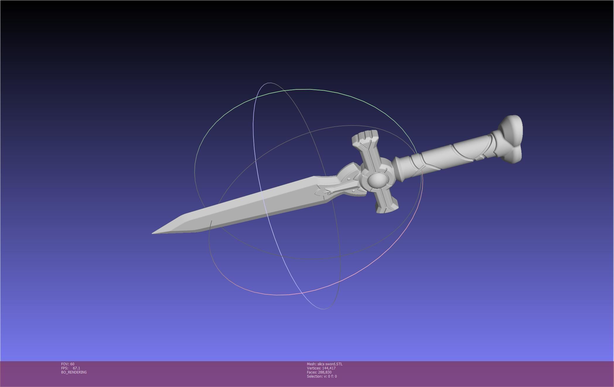 Sword Art Online Silica Sword Printable Assembly 3D print model_15