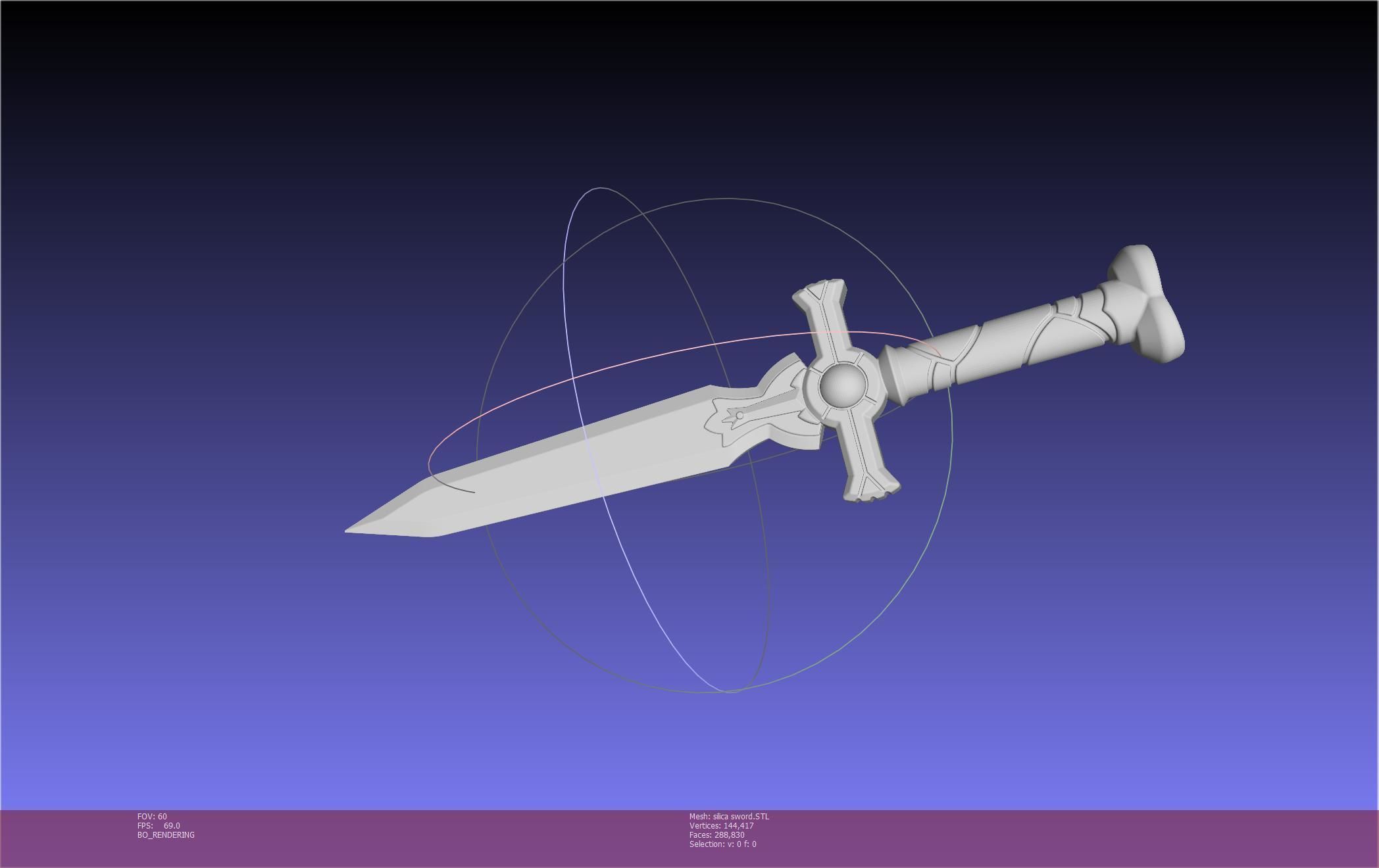 Sword Art Online Silica Sword Printable Assembly 3D print model_25