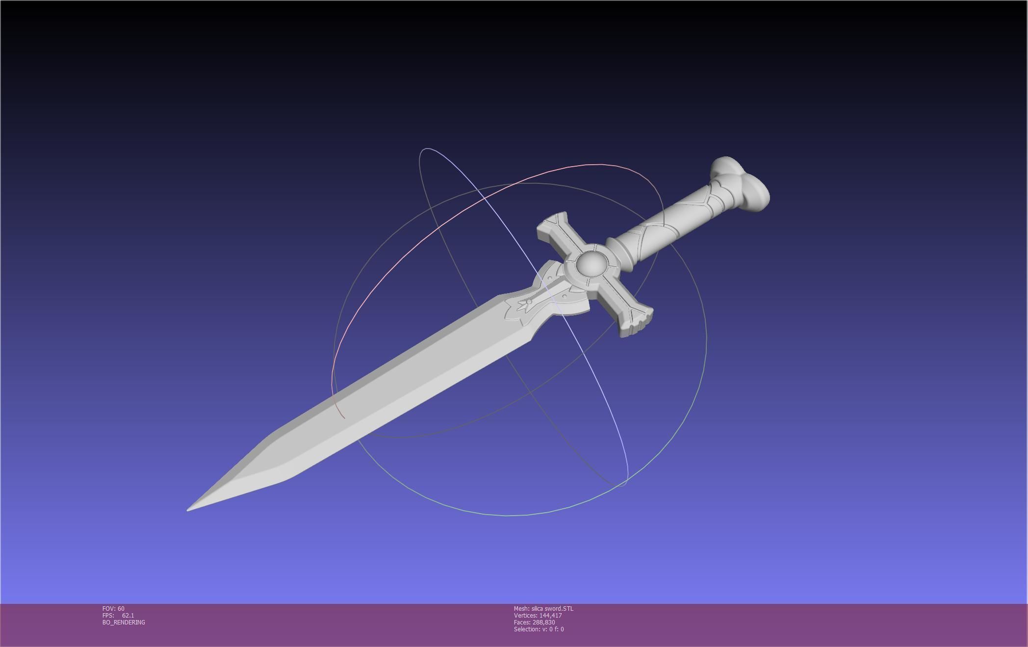 Sword Art Online Silica Sword Printable Assembly 3D print model_109