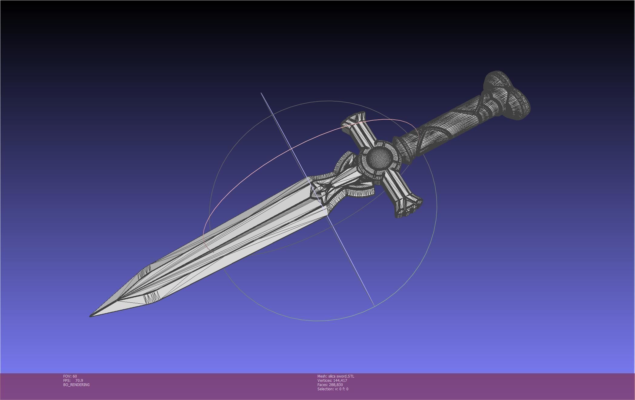 Sword Art Online Silica Sword Printable Assembly 3D print model_97