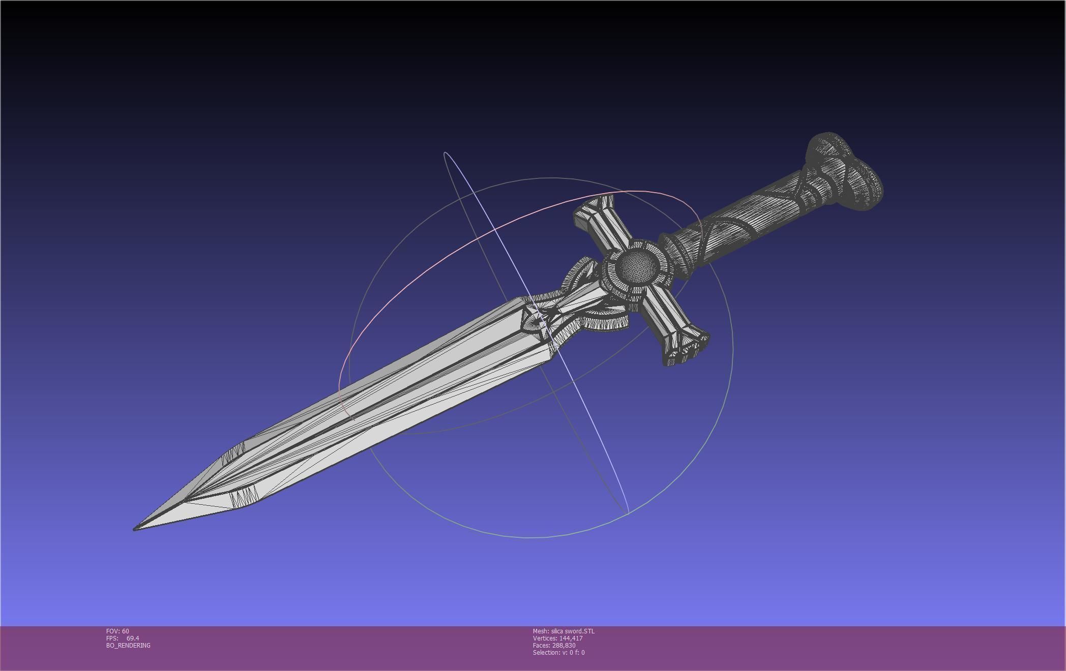 Sword Art Online Silica Sword Printable Assembly 3D print model_101