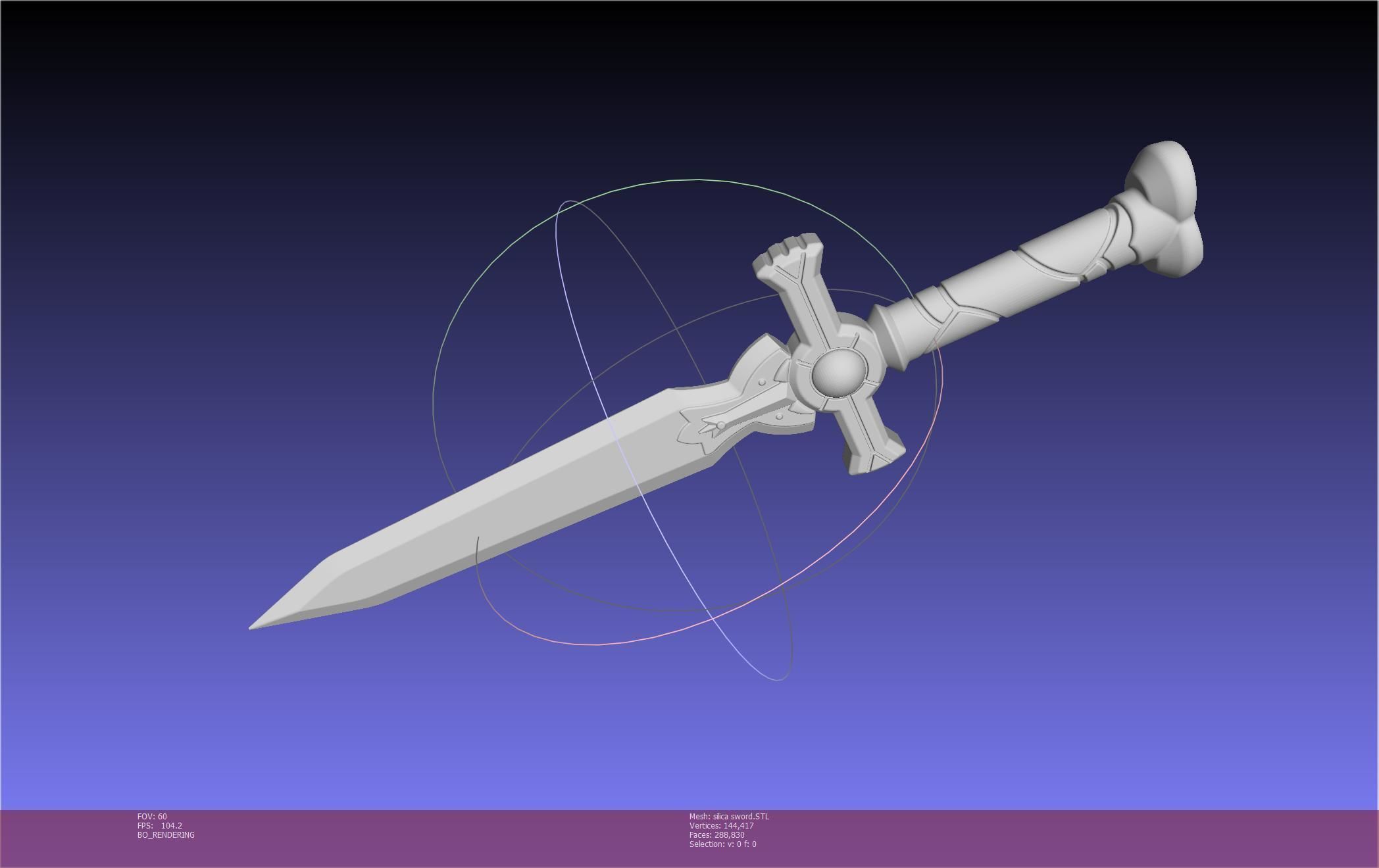 Sword Art Online Silica Sword Printable Assembly 3D print model_113