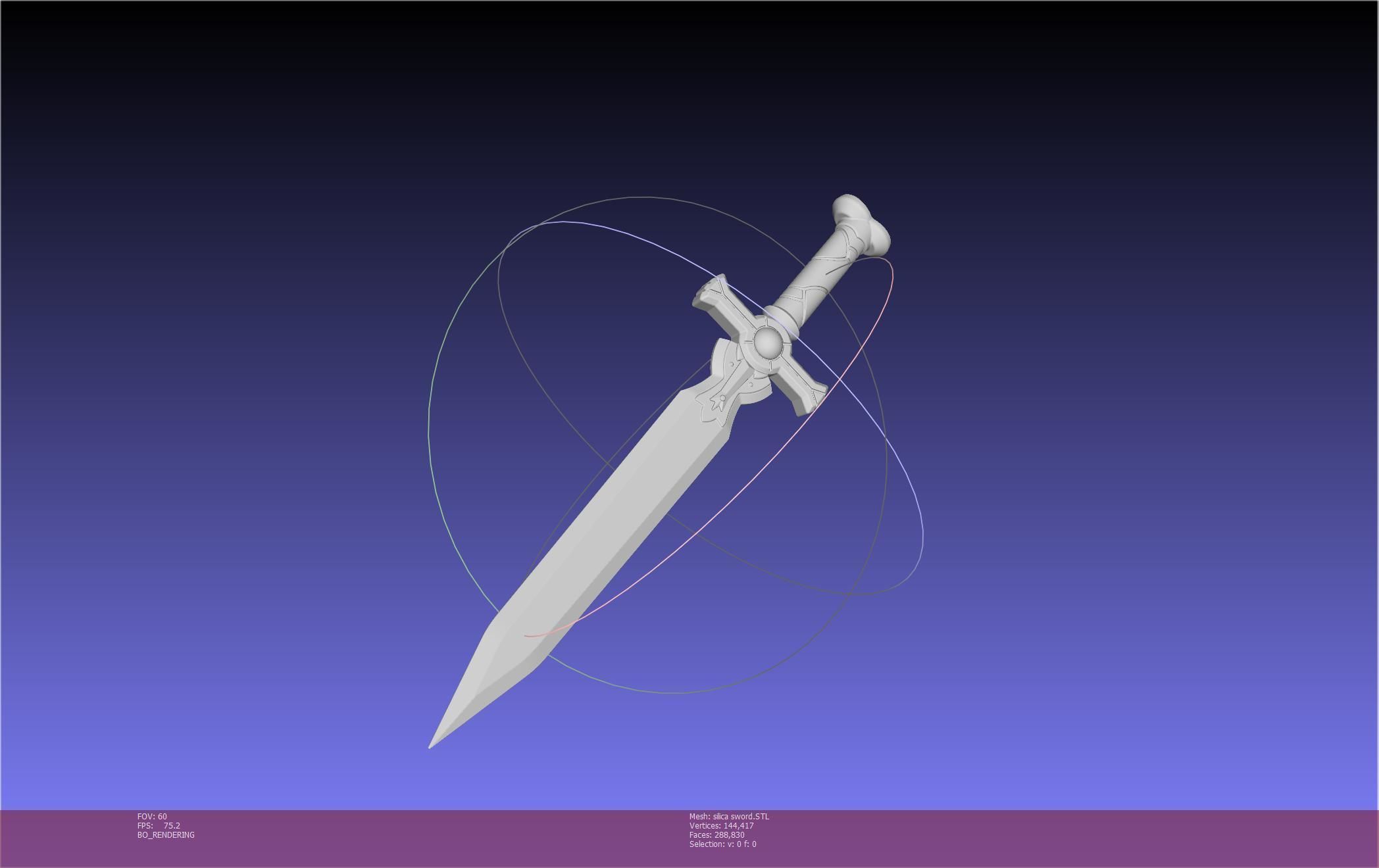 Sword Art Online Silica Sword Printable Assembly 3D print model_49