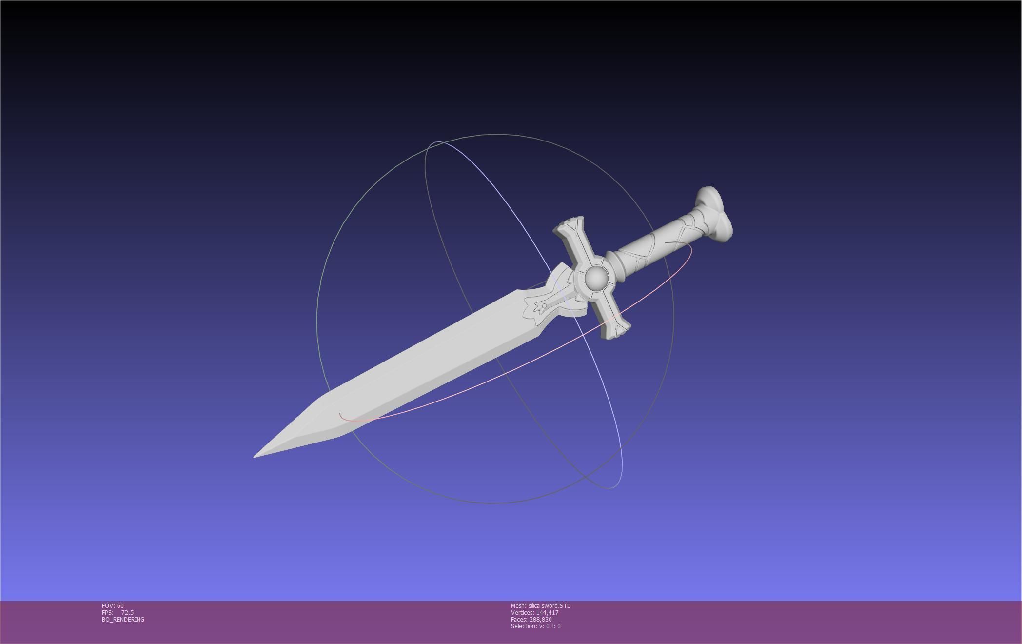 Sword Art Online Silica Sword Printable Assembly 3D print model_50