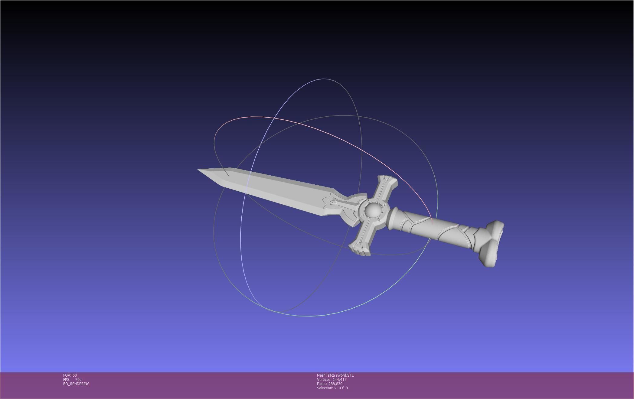 Sword Art Online Silica Sword Printable Assembly 3D print model_52
