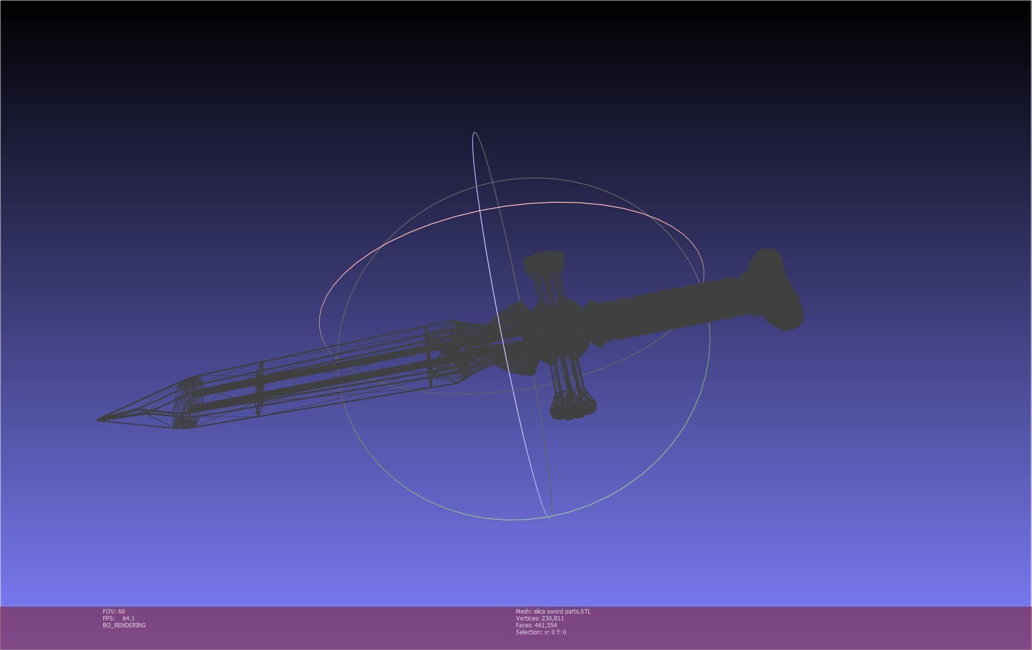 Sword Art Online Silica Sword Printable Assembly 3D print model_129