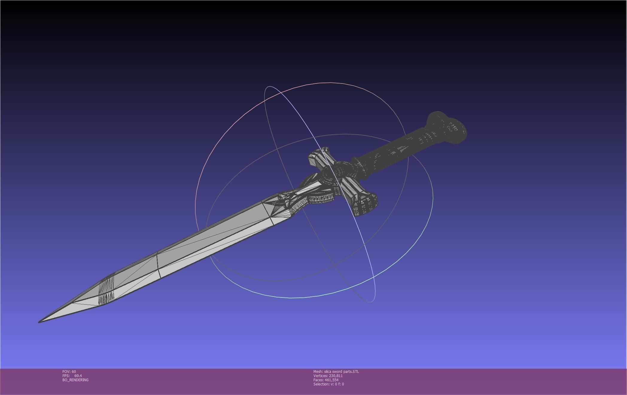 Sword Art Online Silica Sword Printable Assembly 3D print model_120