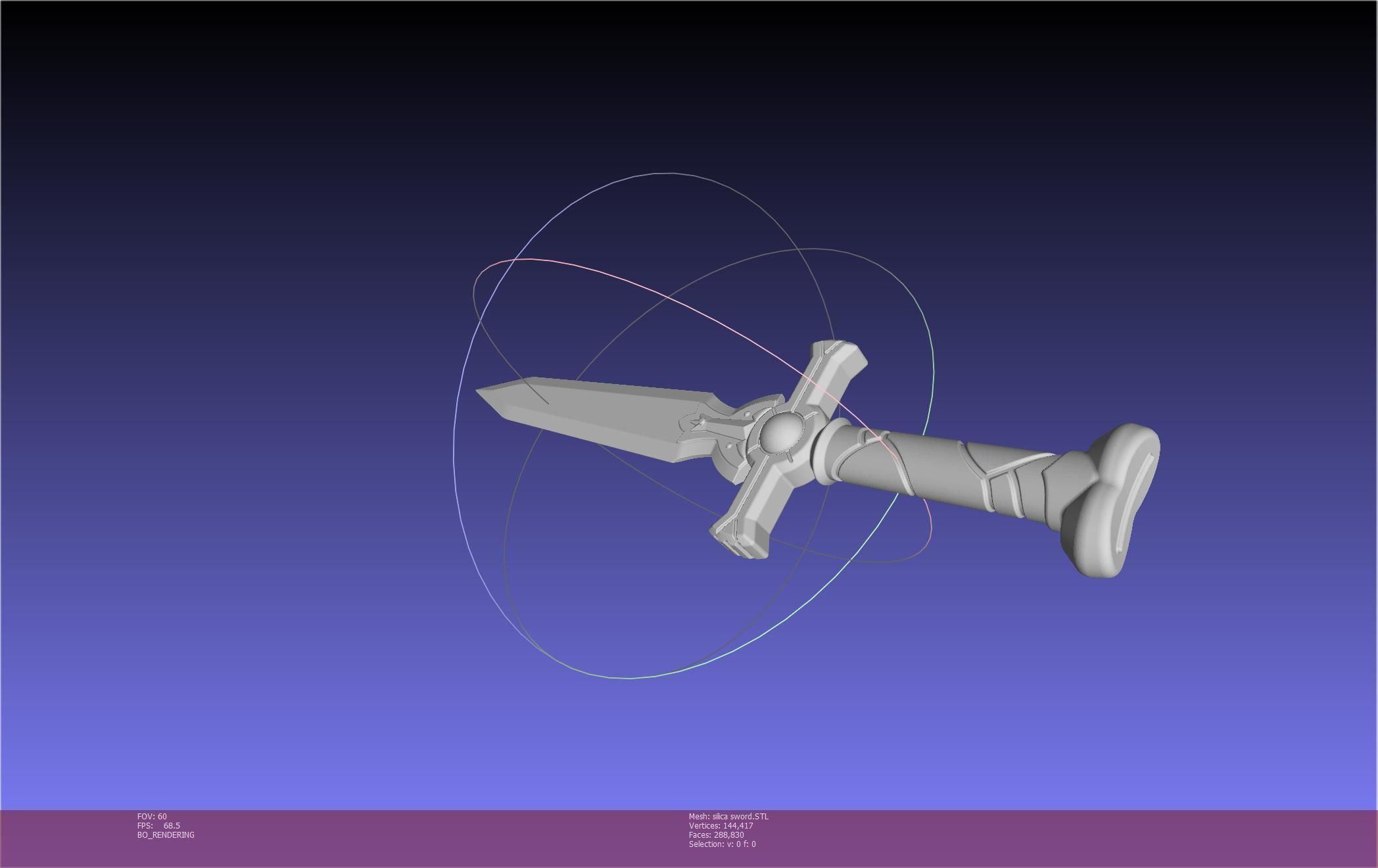 Sword Art Online Silica Sword Printable Assembly 3D print model_110