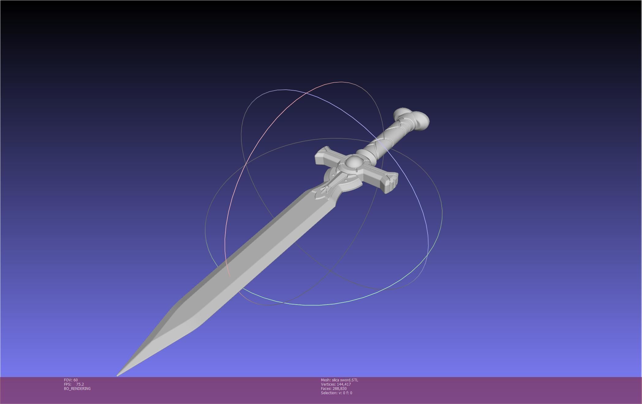 Sword Art Online Silica Sword Printable Assembly 3D print model_108
