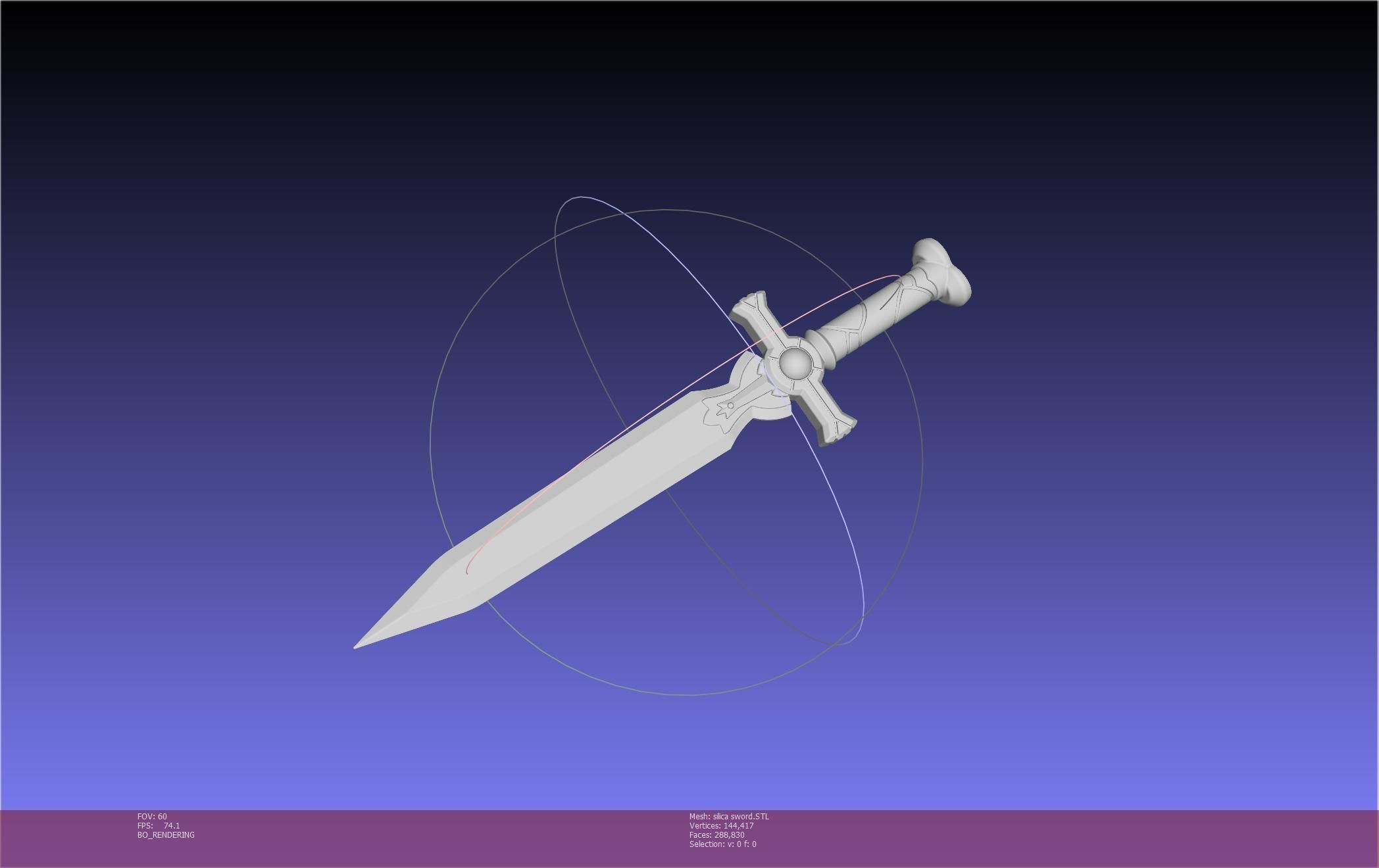 Sword Art Online Silica Sword Printable Assembly 3D print model_88