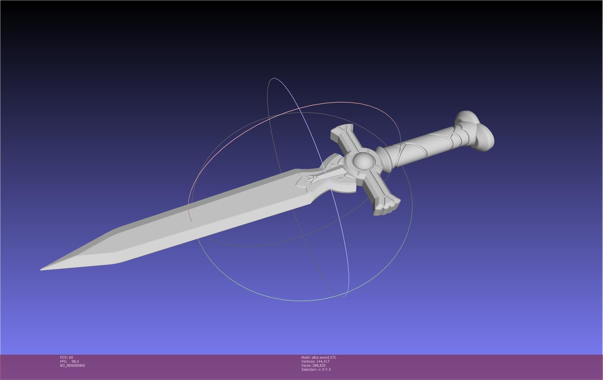 Sword Art Online Silica Sword Printable Assembly 3D print model_112