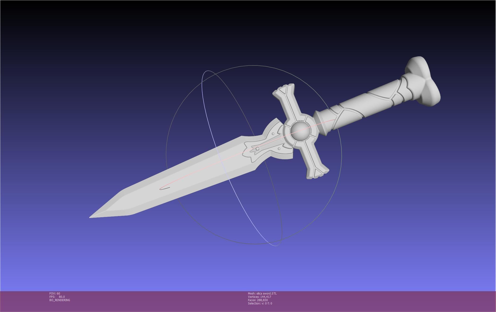 Sword Art Online Silica Sword Printable Assembly 3D print model_107