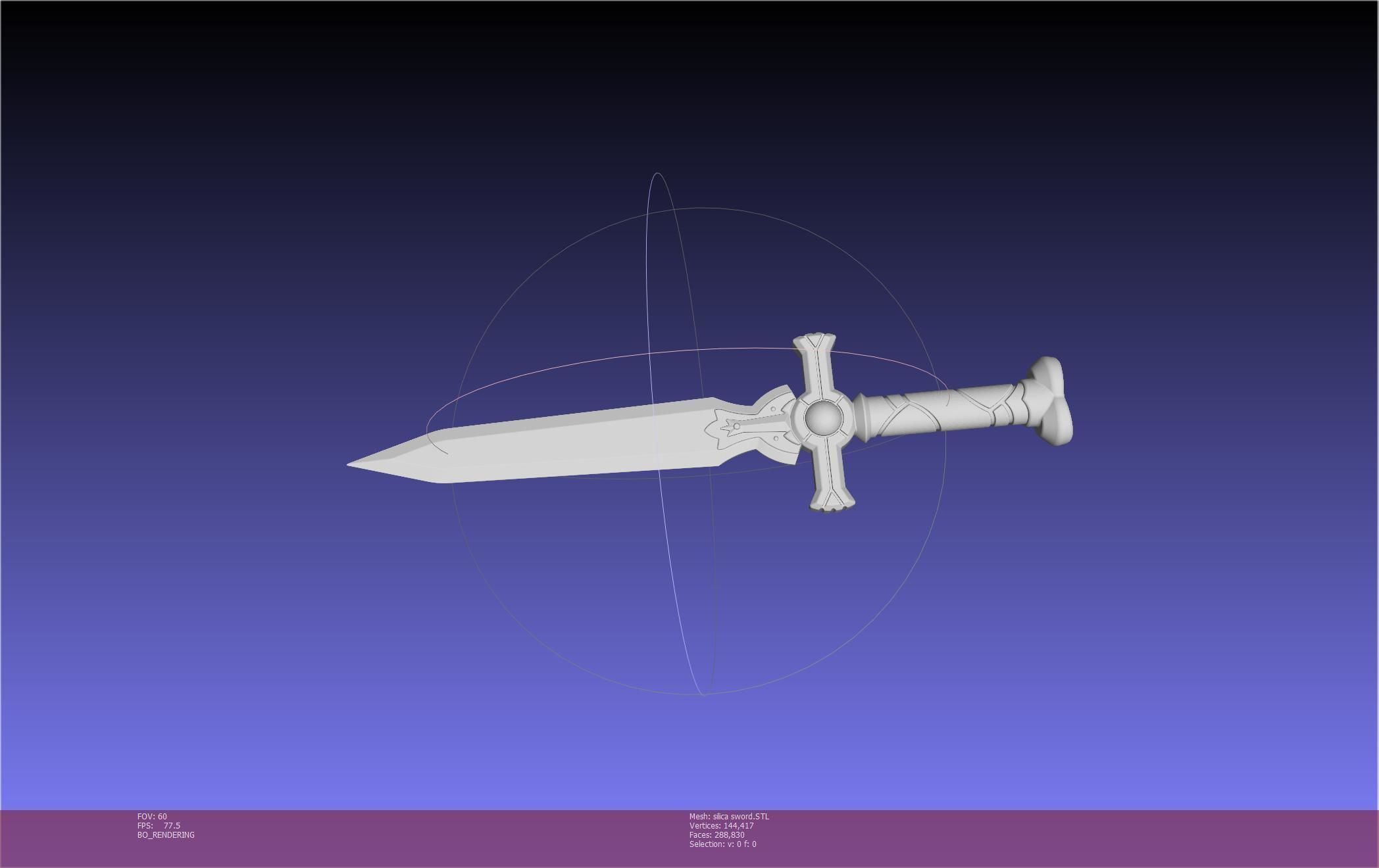 Sword Art Online Silica Sword Printable Assembly 3D print model_95