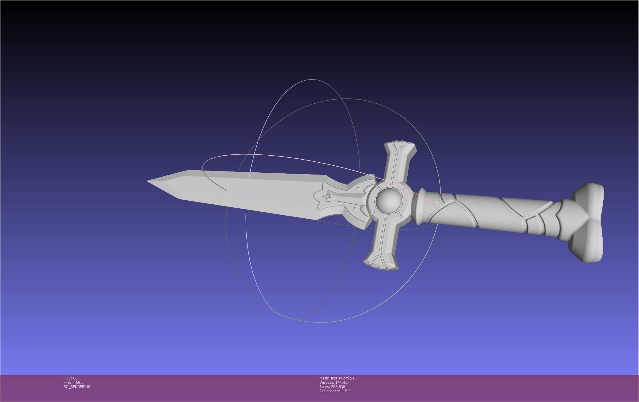 Sword Art Online Silica Sword Printable Assembly 3D print model_106