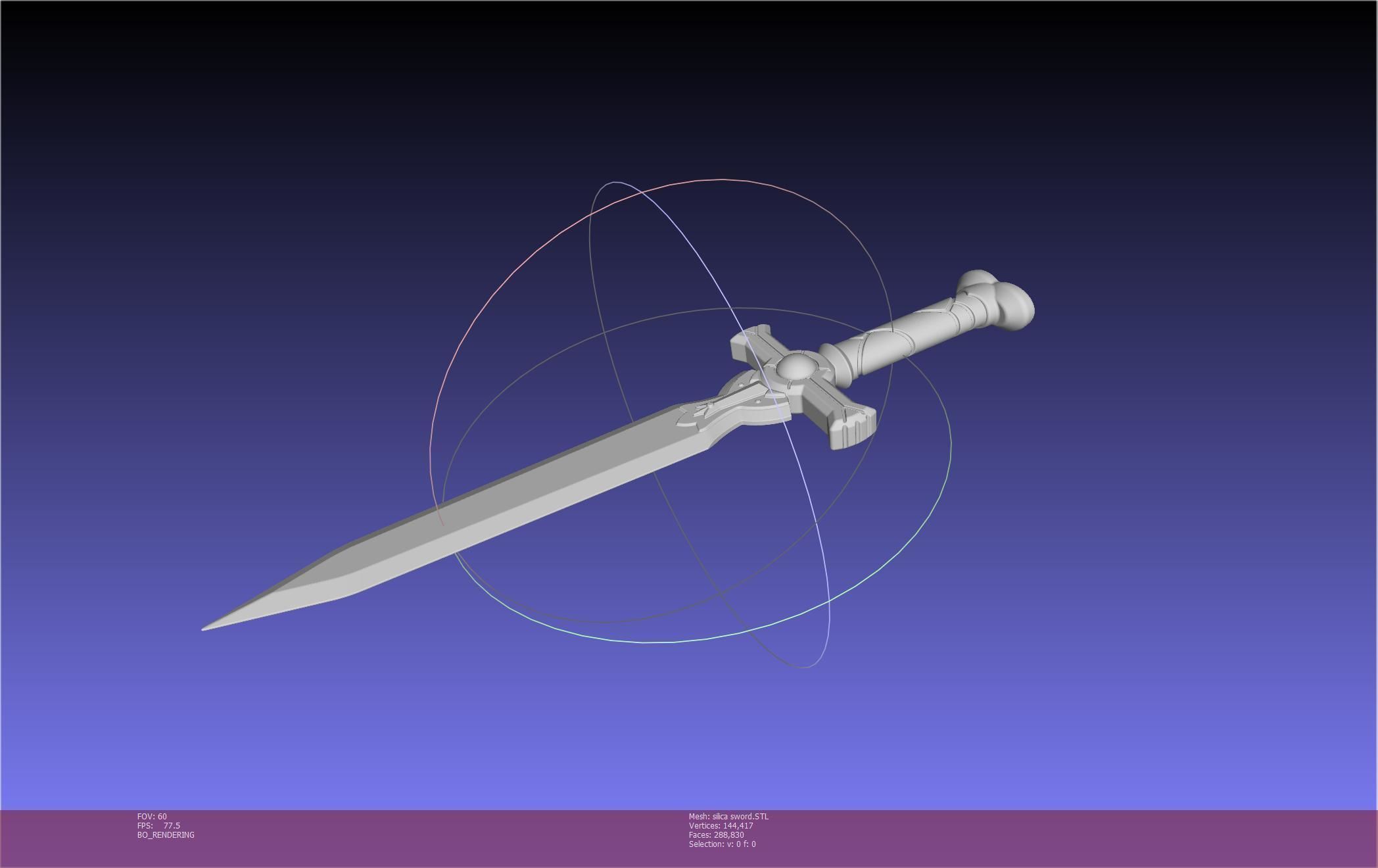 Sword Art Online Silica Sword Printable Assembly 3D print model_111