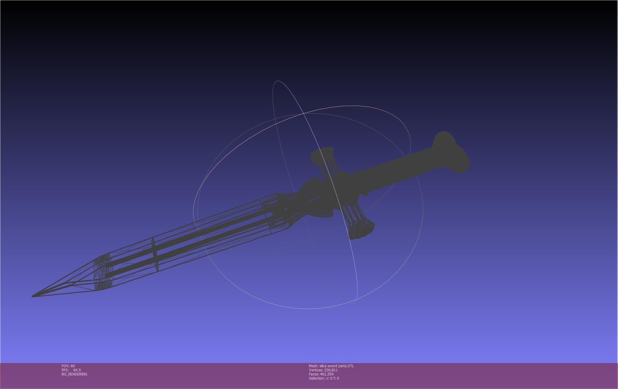 Sword Art Online Silica Sword Printable Assembly 3D print model_127