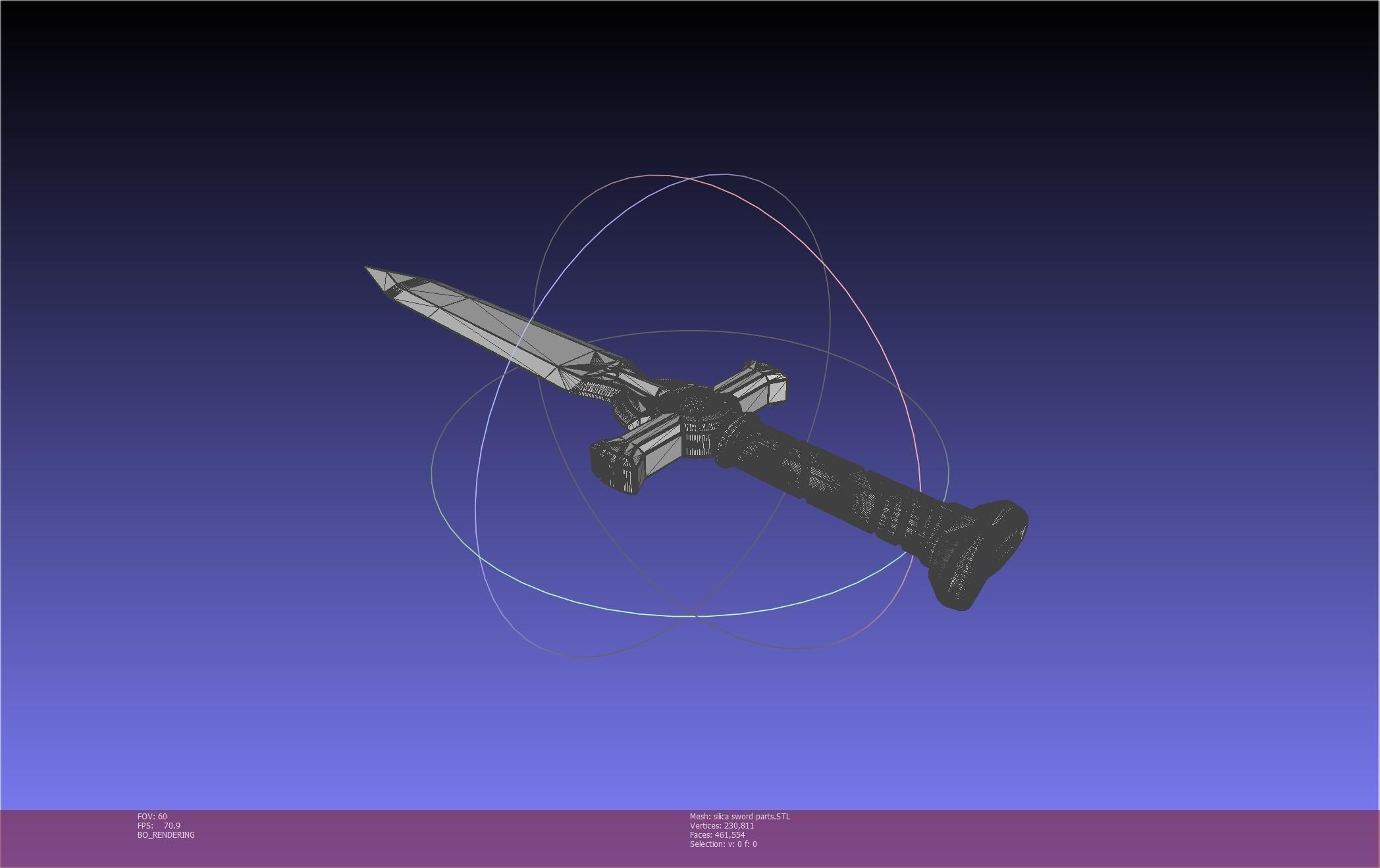 Sword Art Online Silica Sword Printable Assembly 3D print model_117