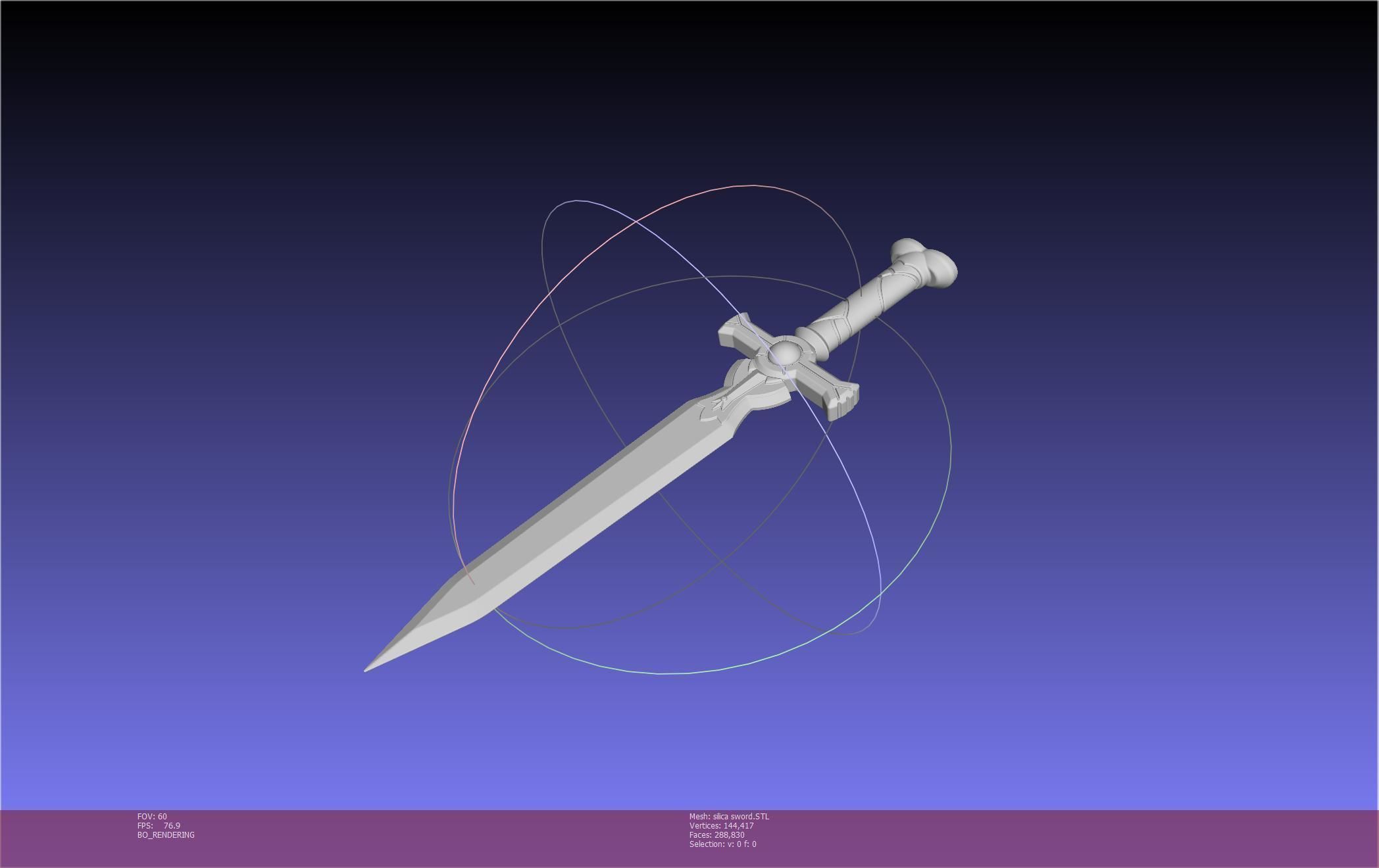 Sword Art Online Silica Sword Printable Assembly 3D print model_38