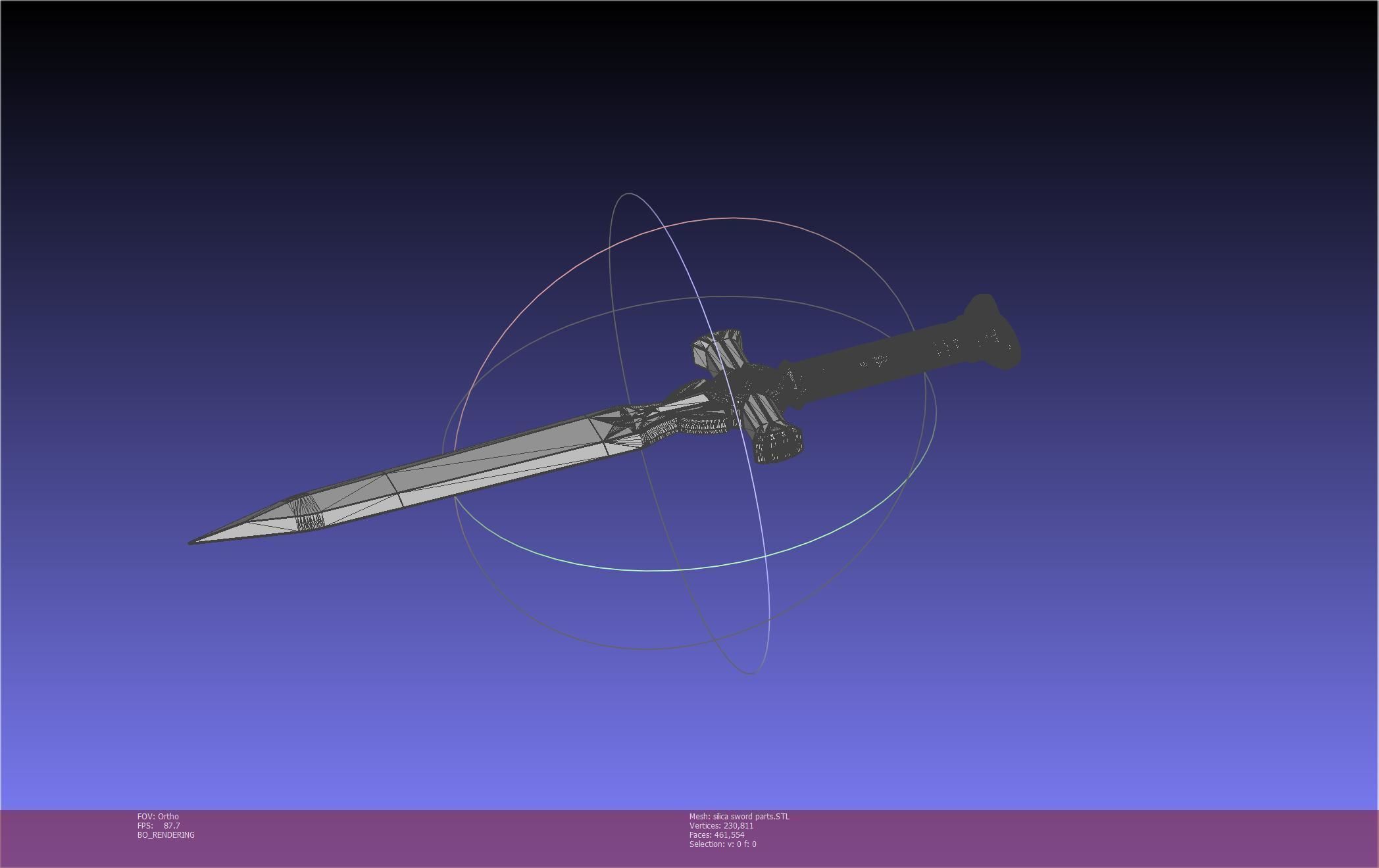 Sword Art Online Silica Sword Printable Assembly 3D print model_134
