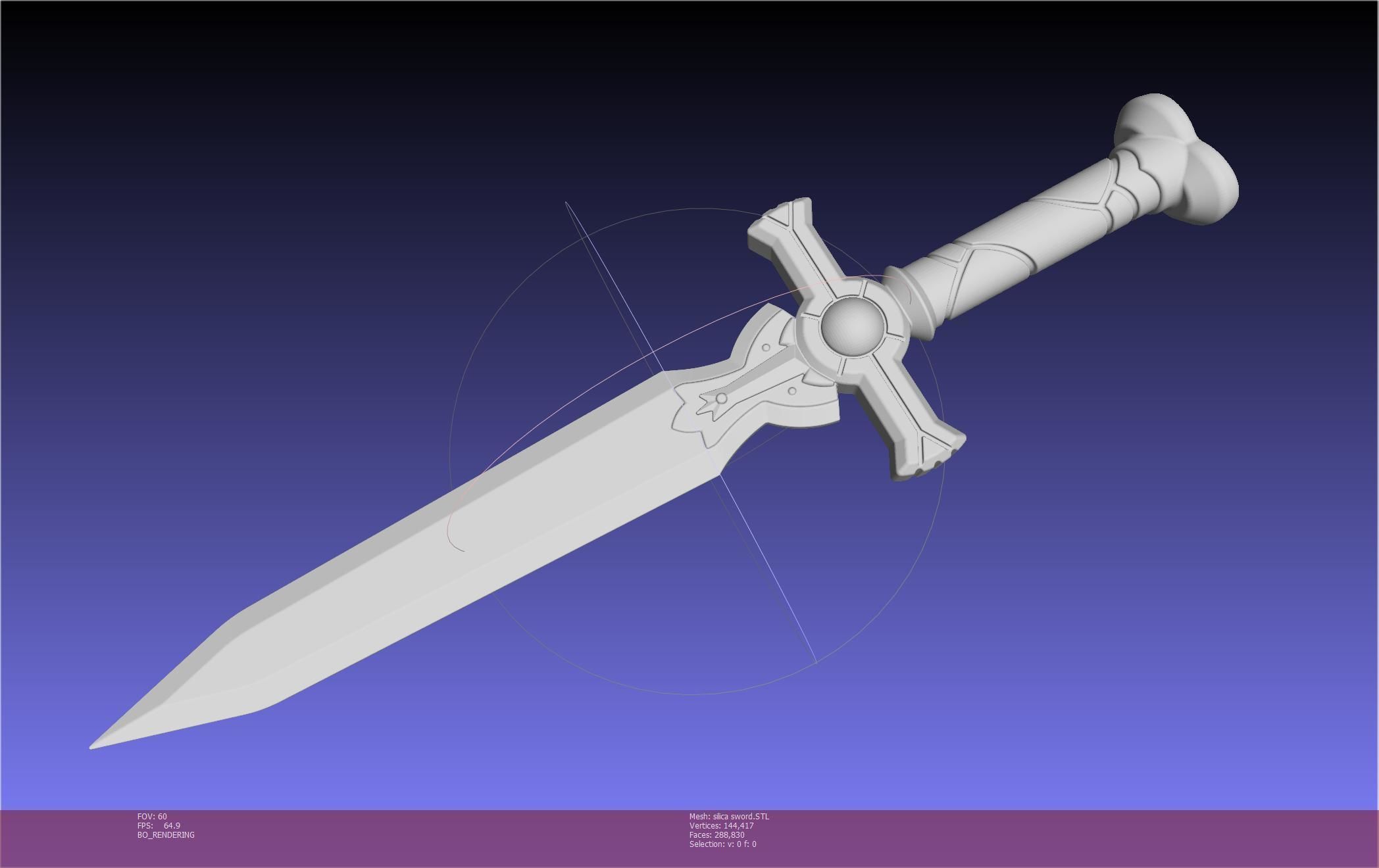 Sword Art Online Silica Sword Printable Assembly 3D print model_99