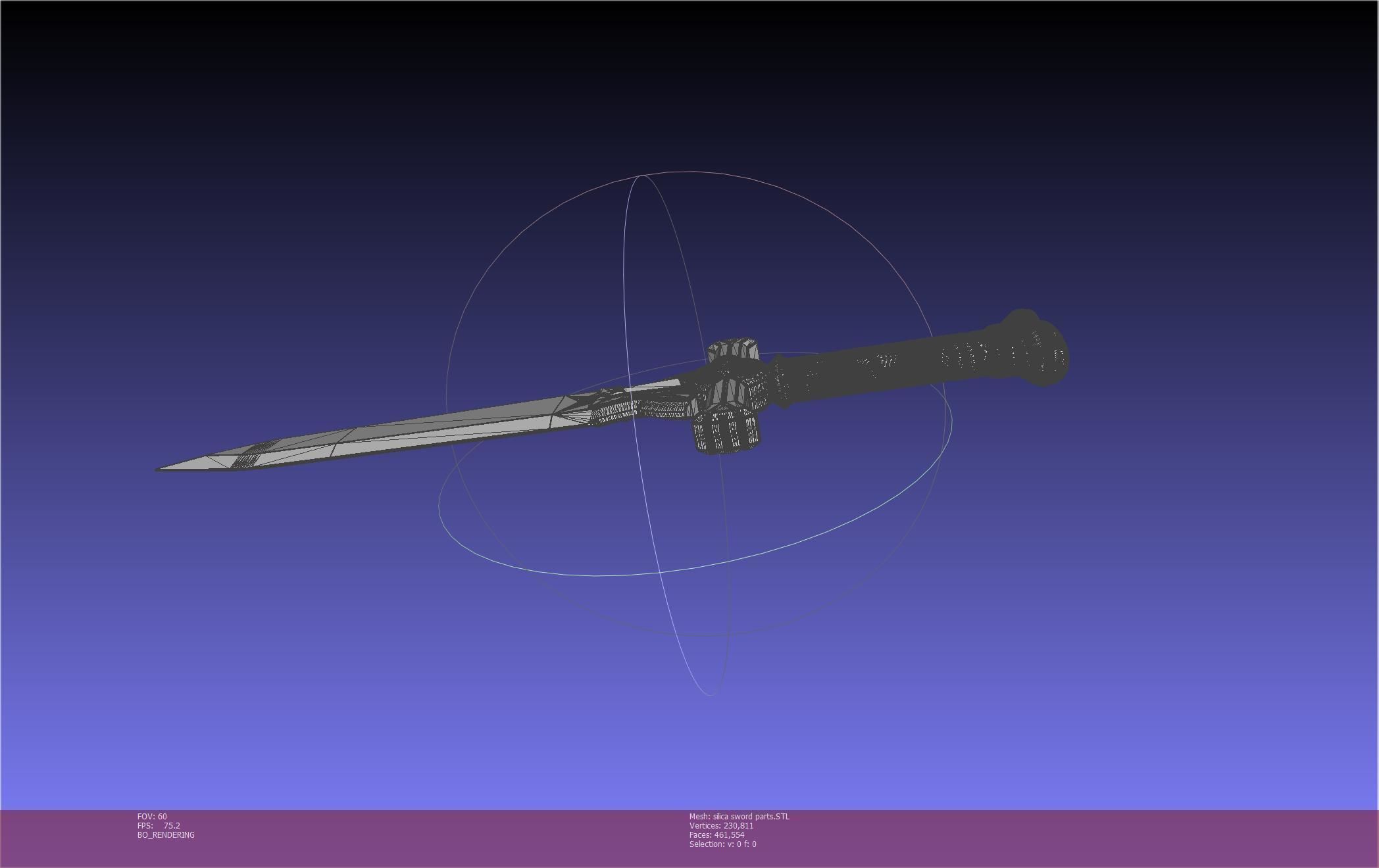 Sword Art Online Silica Sword Printable Assembly 3D print model_136